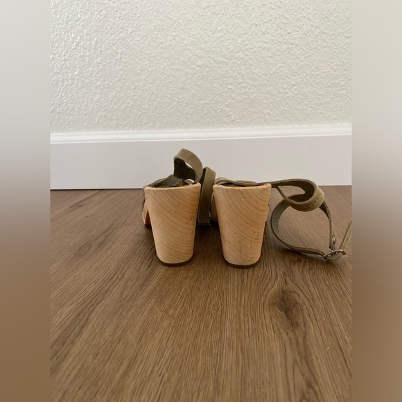 Swedish Hasbeens Olive Green Ankle Strap Sandal size 6/36 - Picture 7 of 12